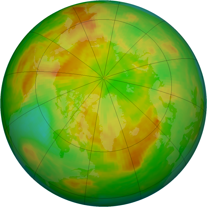 Arctic ozone map for 26 May 1986